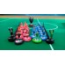 Subbuteo Andrew Table Soccer Set Olympiacos Bayer Leverkusen 6-2, 11/9/2002 Champions League game on WSB Professional bases